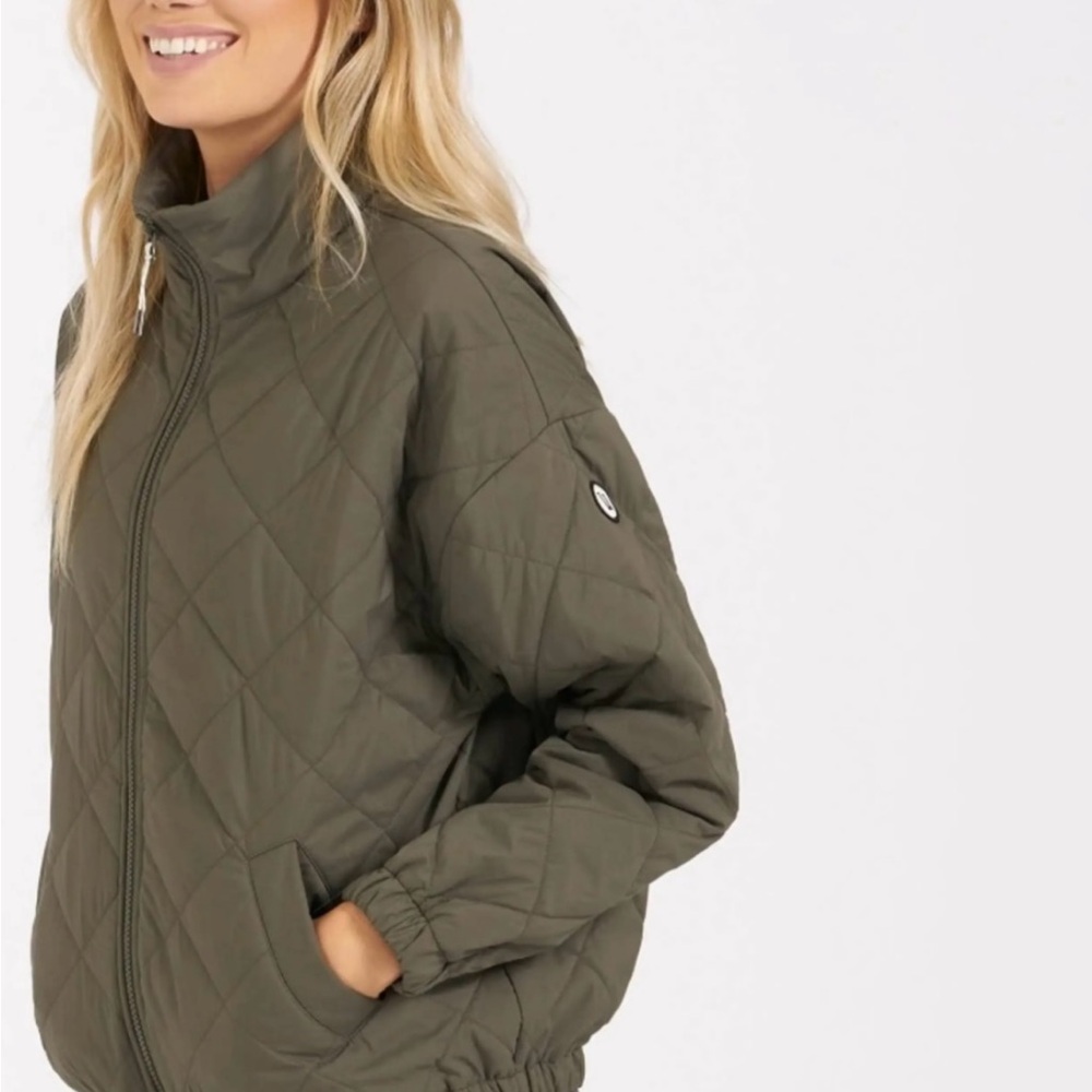 Cori olive green bomber jacket